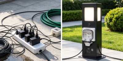 自建房花園裝修要不要加裝專用戶外水電樁？杭州別墅庭院案例給出答案