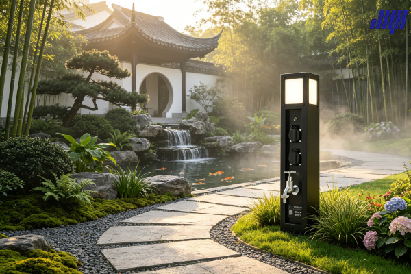 重慶墨香路檀府別墅庭院 2025標桿項目戶外立柱實景